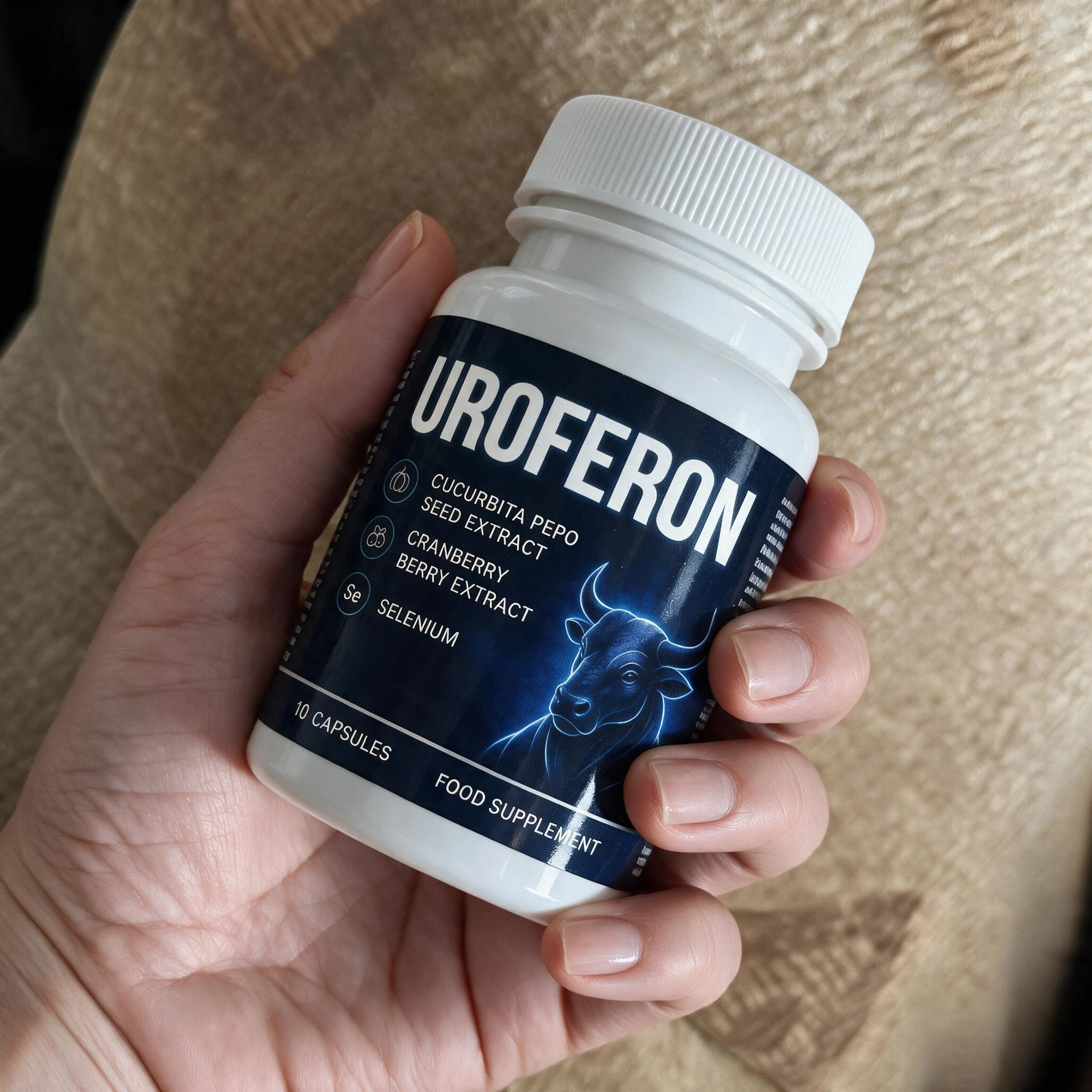 Uroferon en mesa de trabajo de usuario